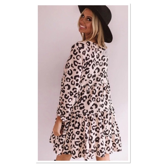 LAST 1✨leopard babydoll dress - Picture 2 of 4